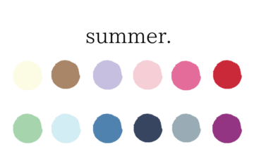 ブルベ夏の色イメージ